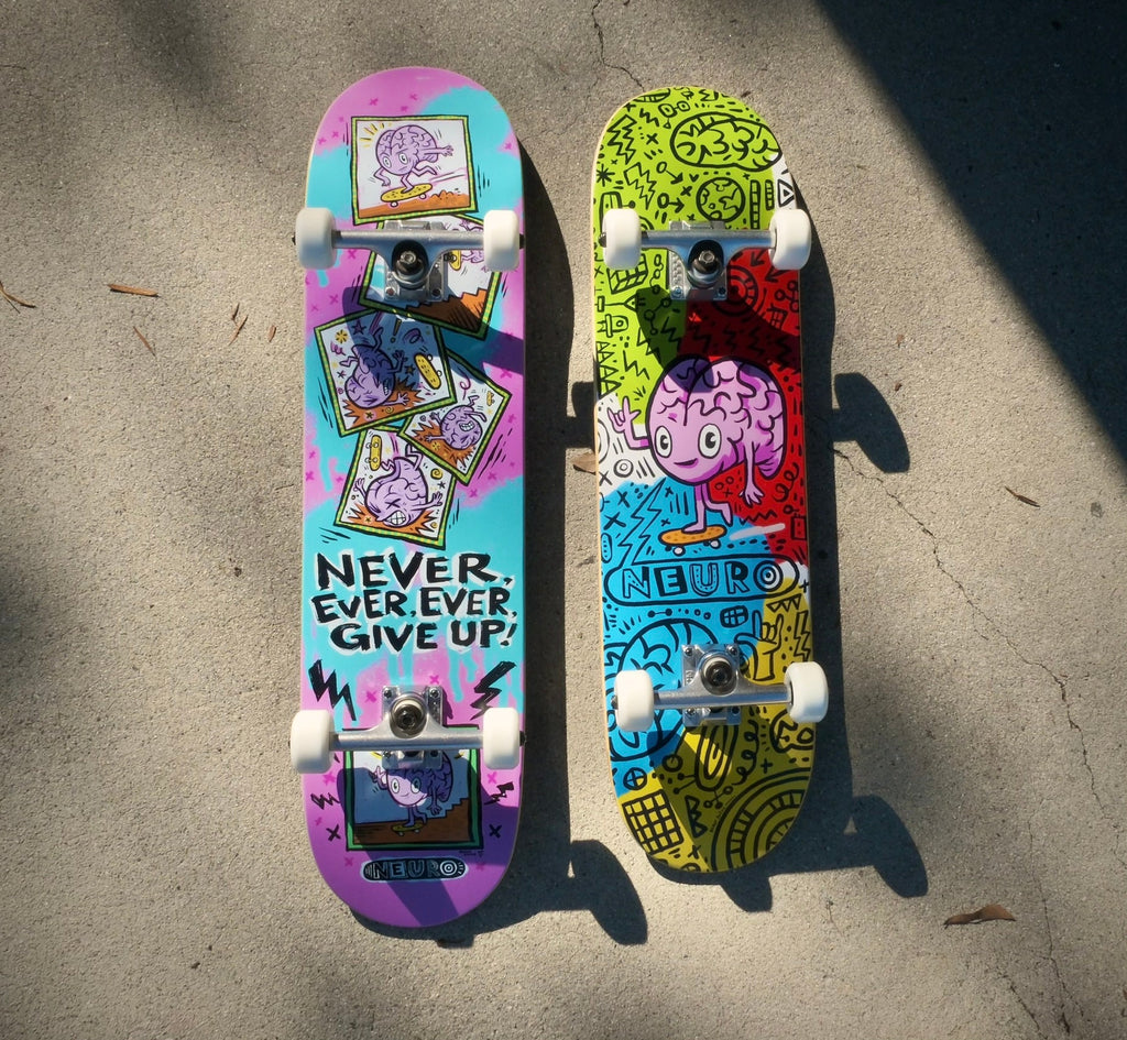 Never Give Up Skateboard (Deck Only)