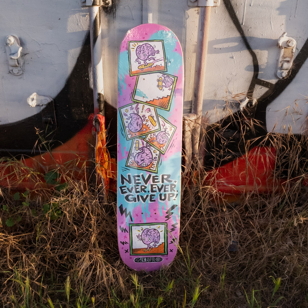 Never Give Up Skateboard (Deck Only)