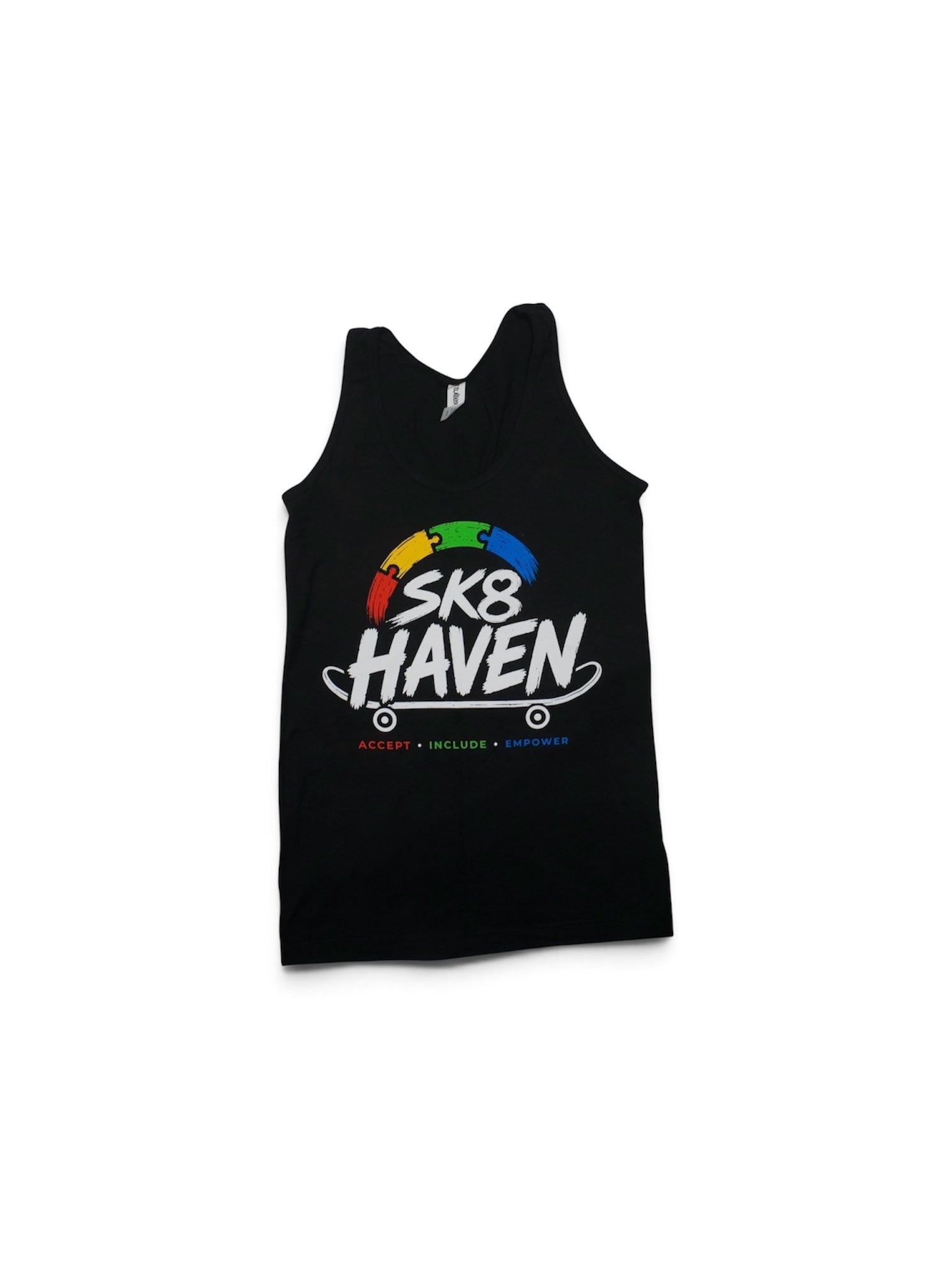 Sk8 HAVEN Acceptance Adult Graphic Tank Bk